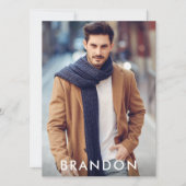 Model Actor Pro Comp Card 5フォトバックホワイト (正面)