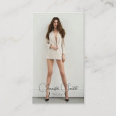 Model Actress add your own photo Business Card 名刺 (正面)
