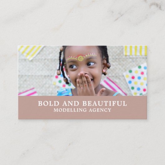 Model Agent、Modeling Agency、Young Model 名刺 (正面)