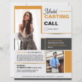 Model Casting Call Flyer Template (正面)