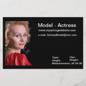Model Comp Cards チラシ (裏面)