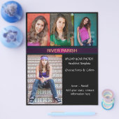 Model Headshot Comp Cardsテンプレート チラシ (シングル)