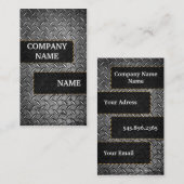 Model metal diamond card 名刺 (正面/裏面)