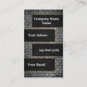 Model metal diamond card 名刺 (裏面)