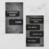 Model metal diamond card 名刺 (正面/裏面)