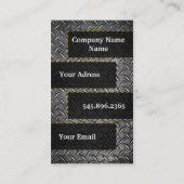 Model metal diamond card 名刺 (裏面)