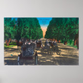 Model-T Fords on Kearney AvenueFresno, CA ポスター (正面)