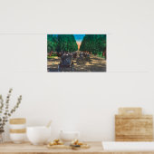 Model-T Fords on Kearney AvenueFresno, CA ポスター (キッチン)