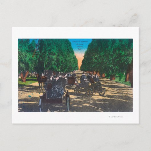 Model-T Fords on Kearney AvenueFresno, CA ポストカード (正面)