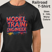 Model Train Engineer Tシャツ