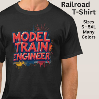 Model Train Engineer  Tシャツ