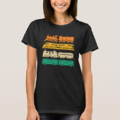 Model Train Railroad Train  Retro Locomotive Train Tシャツ (正面)