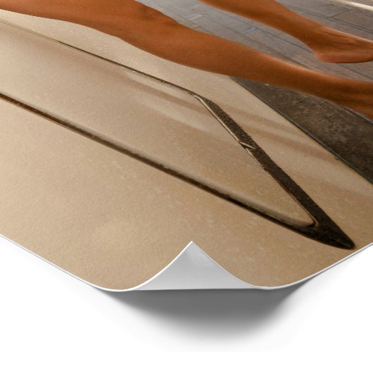 Model Wearing A Black Bikini ポスター (角)