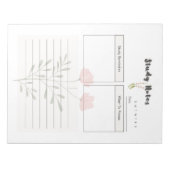 Modèle de planificateur d'étude quotidien ultime ノートパッド (正面)