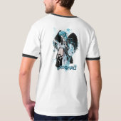 Modele KOGARU ange black and blue Tシャツ (裏面フル)