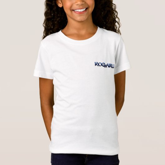 Modele KOGARU schoolgirl blue Tシャツ (正面)
