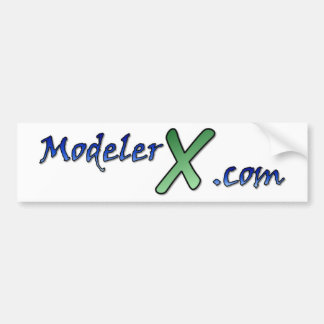 ModelerX.comのロゴのステッカー バンパーステッカー