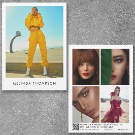 Modeling Actor Comp Card 5 Photo QR Code