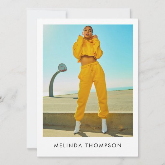 Modeling Actor Comp Card 5 Photo QR Code (正面)