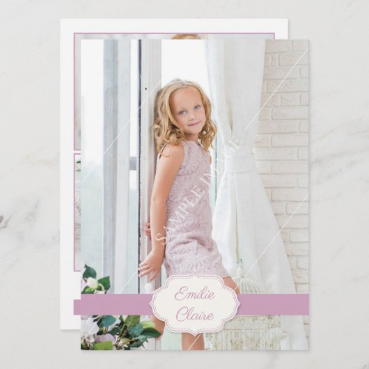 Modeling Compカード 招待状 (正面/裏面)