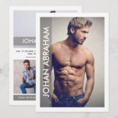 Modeling Compカード 招待状 (正面/裏面)