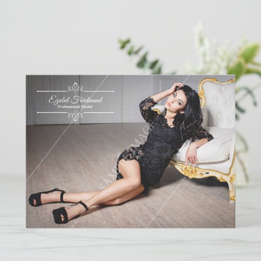 Modeling Compカード 招待状 (スタンド正面)