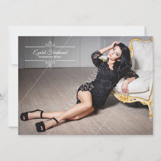 Modeling Compカード 招待状 (正面)