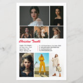 Modeling Comp Cardテンプレート (裏面)