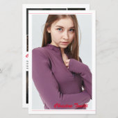 Modeling Comp Cardテンプレート (正面/裏面)