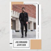 Modeling Comp Cardテンプレート (正面/裏面)