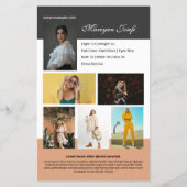 Modeling Comp Cardテンプレート (裏面)