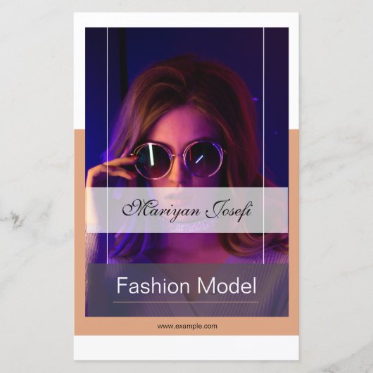 Modeling Comp Cardテンプレート (正面)