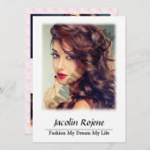 Modeling Comp Card (正面/裏面)