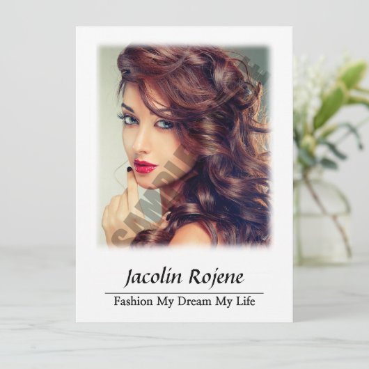 Modeling Comp Card (スタンド正面)