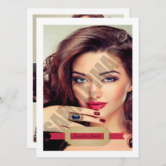 Modeling Comp Card (正面/裏面)