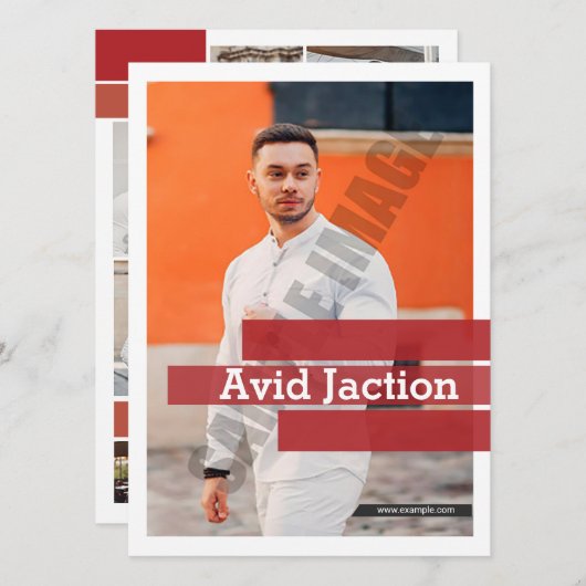 Modeling Comp Card (正面/裏面)