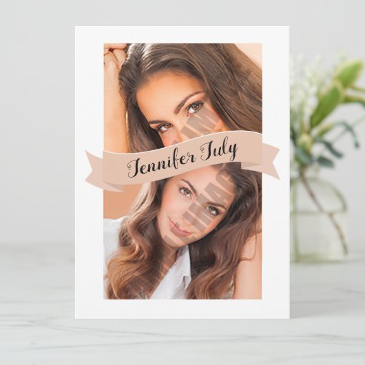 Modeling Comp Card (スタンド正面)