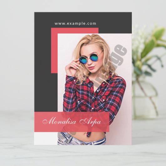 Modeling Comp Card (スタンド正面)