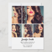 Modeling Comp Card 招待状 (裏面)