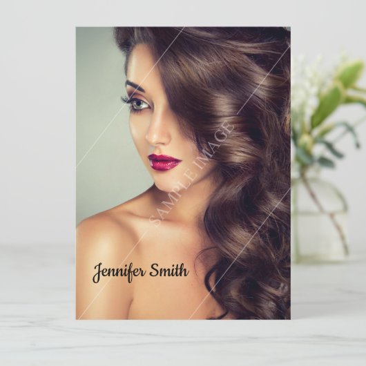 Modeling Comp Card 招待状 (スタンド正面)