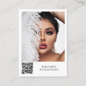 Modeling Comp Card 5フォトQRコードカード 名刺 (正面)