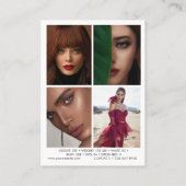 Modeling Comp Card 5フォトQRコードカード 名刺 (裏面)