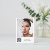 Modeling Comp Card 5フォトQRコードカード 名刺 (スタンド正面)