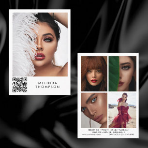 Modeling Comp Card 5フォトQRコードカード 名刺