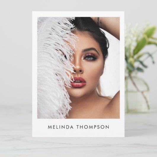 Modeling Comp Card 5フォトQRコード (スタンド正面)