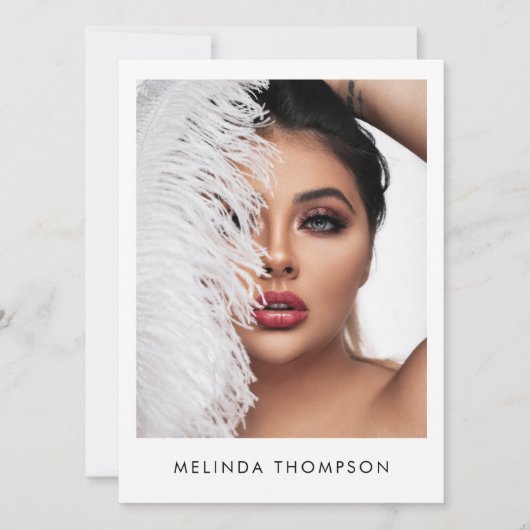 Modeling Comp Card 5フォトQRコード (正面)