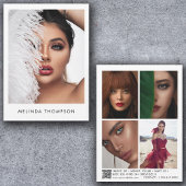 Modeling Comp Card 5フォトQRコード