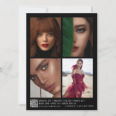 Modeling Comp Card 5 Photo QR Code Composite Black (裏面)