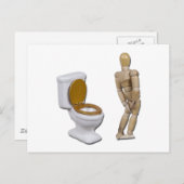ModelInNeedNextToToilet121611 ポストカード (正面/裏面)
