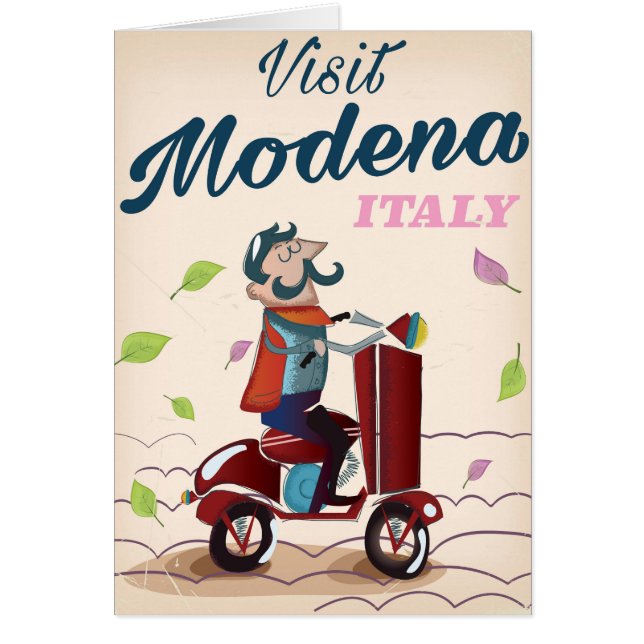 Modena Italy Scooter旅行ポスター (正面)